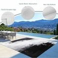 thumbnail image 4 of Fsddascl Black Gray White Outdoor Rug for Patio/Deck/Porch, Non-Slip Large Area Rug 5 x 8 Ft, Minimalism Abstract Ombre Aesthetic Indoor Outdoor Rugs Washable Area Rugs, Camping Rug Carpet, 4 of 5