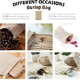 thumbnail image 2 of YANTONG 75Pcs Small Burlap Drawstring Gift Bags - 3.7"x5.4" Bulk Mini Tiny Goodie Treat Gift Bags HTV Compatible, for Valentine's Day Candy, Rustic Wedding Favors for Guests, Holiday Party Favor, 2 of 5