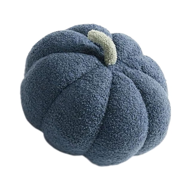 Yuarrent Sofá sofá Halloween PP algodón calabaza cojín dormitorio relleno almohada hogar Oficina Hotel decoración regalo 20cm Kits de decoración para fiestas Azul