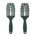 thumbnail image 4 of Unique Bargains 1Pc Tangle Hair Brush Paddle Detangler Hair Comb for All Hair Types Dark Green, 4 of 6