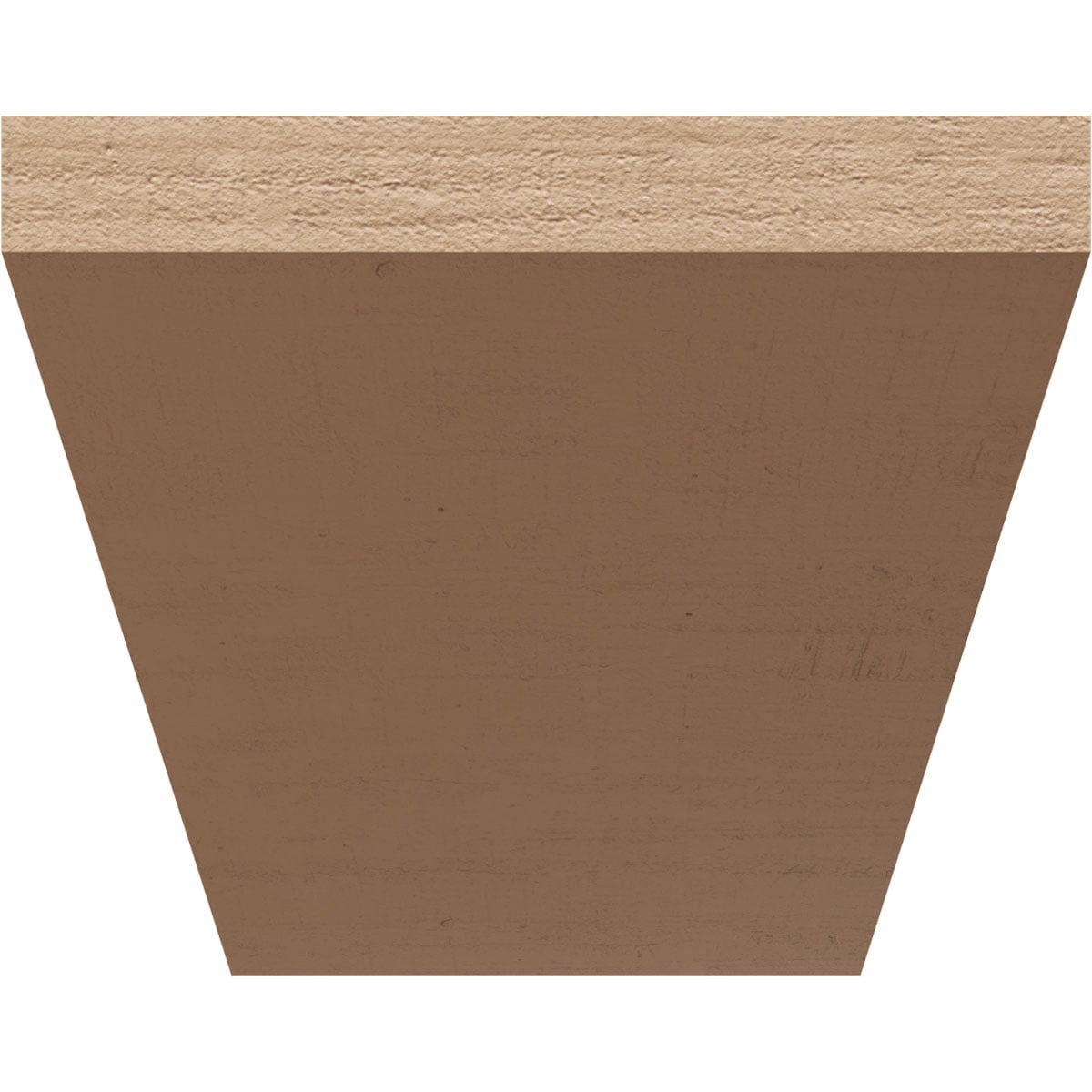 12"W x 24"D x 12"H Wide Concord Rough Cedar Woodgrain TimberThane Corbel, Primed Tan