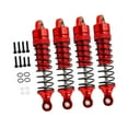 thumbnail image 3 of Runquan 4 Pieces RC Car Shock Absorbers Metal Shock Absorbers for 7665 1:18 Scale RC Red, 3 of 8
