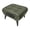 Green, variant on Small Footstool Ottoman - Stylish and Functional Modern Faux Leather Footrest for Extra Seating in Living Room, Entryway, or Office