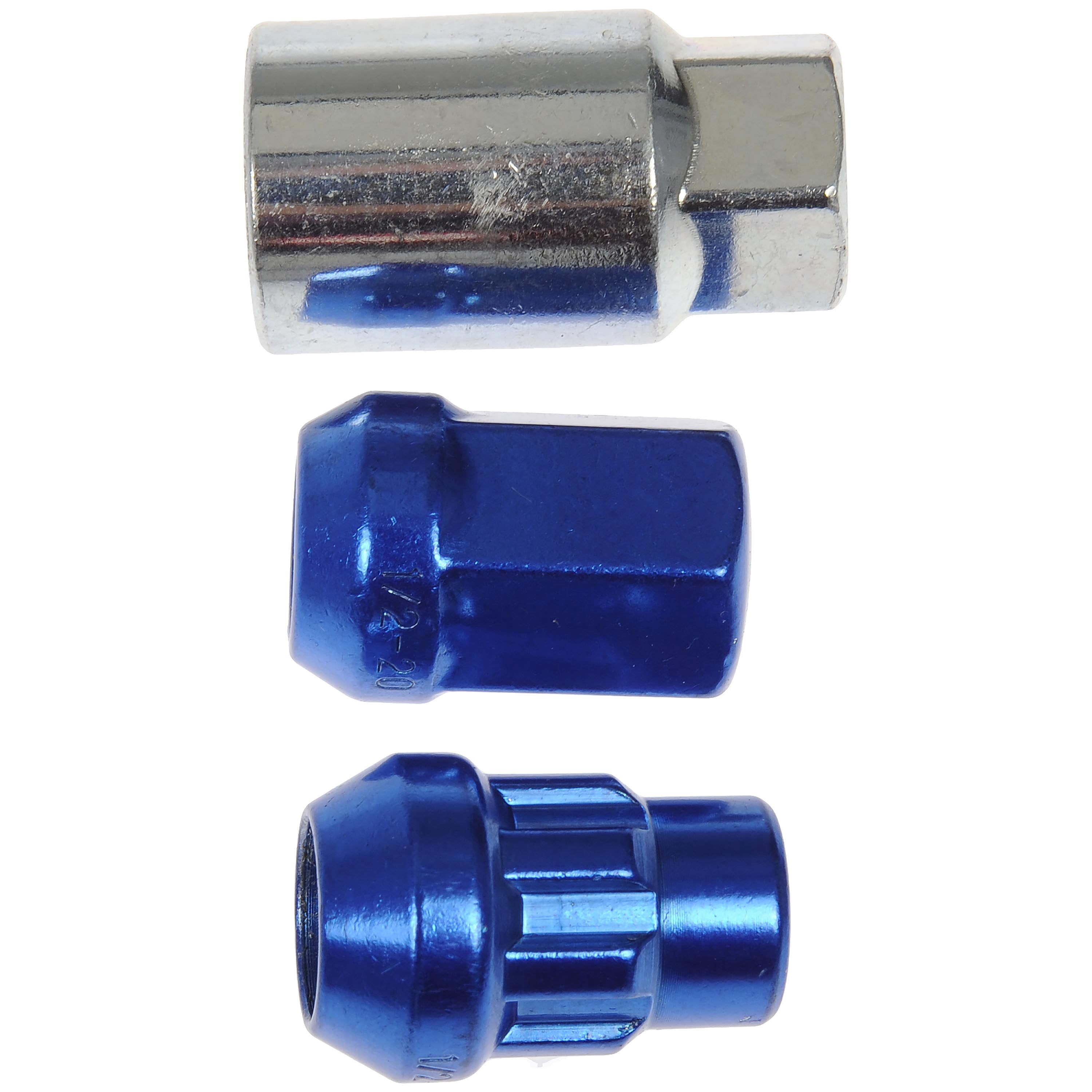 Dorman 713-275D Wheel Lug Nut for Specific Models, Blue Chrome (Pack of 20)