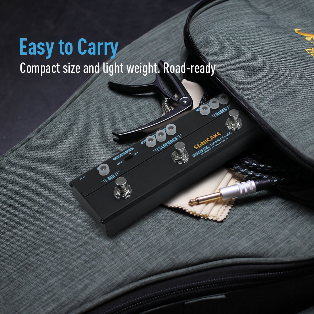 Guitar Multi Effects Pedal Twiggy Blues Compressor Overdrive Delay Reverb QCE-20