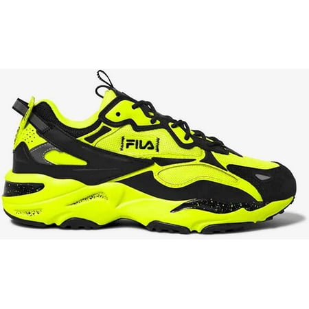 Mens Fila Ray Tracer Apex Shoe Size: 9.5 Safety Yellow - Black - Safety Yellow Fashion Sneakers