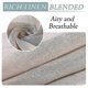thumbnail image 5 of Outdoor linen sheer curtains for patio waterproof with detachable self-stick, natural, 5 of 5