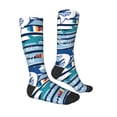 thumbnail image 4 of Lsque Fish And Shark Printed Crew Socks Men's Women's LightWeight Thin Casual Calf Socks ,Knee High Socks,Cotton Socks, 4 of 9