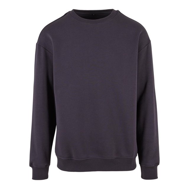 Build Your Brand Mens Crew Neck Plain Sweatshirt