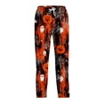 thumbnail image 2 of Satingcolo Men's Halloween Print Pajama Pants,Loose Fit Drawstring Halloween Sleepwear Drawstring Loungewear Halloween Gifts for Men, 2 of 6