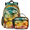 Multicolour 3, variant on Herdesigns Colorful Cat Large Backpack Set with Lunch Box Lightweight Water Resistant Travel Laptop Backpacks Casual Daypacks for Women Men