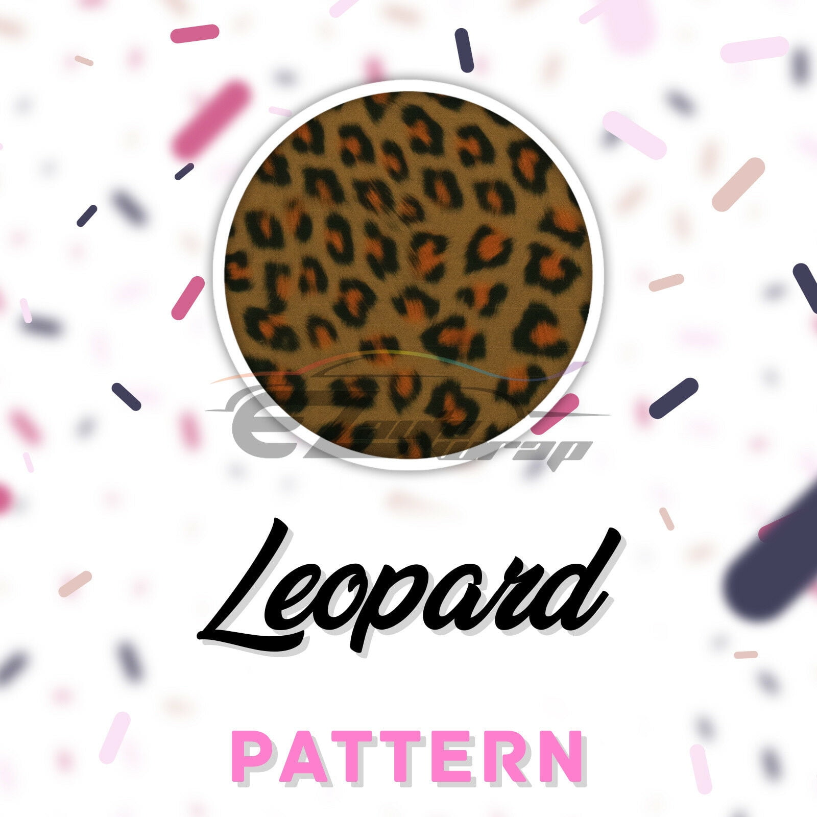 Essmo™ Leopard Heat Transfer Vinyl HTV T-Shirt 20" Roll Iron On Heat Press SP18 20"x84"