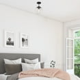 thumbnail image 5 of Design House Gracelyn Dimmable Semi-Flush Ceiling Light with Clear Seedy Glass Globe Shade, Matte Black, 5 of 18