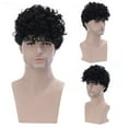 thumbnail image 4 of SUCS European And American Wigs For Men Short Curly Hair Black Chemical Fiber Wigs, 4 of 5