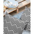 thumbnail image 2 of Pack of 2 Outdoor Pillow Covers, Simple Geometric Stripe Pattern Waterproof Square Throw Pillowcase Cushion Decorative Pillow Covers for Couch Patio Tent, 24x24 in, 2 of 6