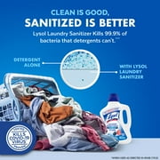 Lysol Laundry Sanitizer Additive, Sanitizing Liquid for Clothes and Linens, Crisp Linen, 90 fl oz