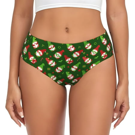 Sikiie Gnomes In Caps Women s High Waisted Cotton Underwear Soft Breathable Panties Stretch Briefs Seamless Ladies Panties-Large