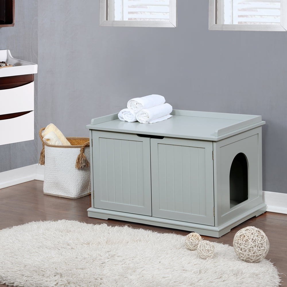 Fit Most Of Litter Box Litter Box Cover With Sturdy Wooden