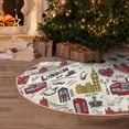 thumbnail image 5 of Bingfone Christmas Tree Skirt Mat Christmas Decoration Interior 30" -London Landmark1, 5 of 6