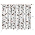 thumbnail image 5 of White Butterfly Pattern Shower Curtain 84"x72" ,Bathroom Decorative Shower Curtains Set with 12 Hooks,Modern Waterproof Washable Shower Curtain, 5 of 6