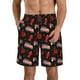thumbnail image 1 of Balery Fire Fighting Traje de Baño Estilo Hawaiano para Hombre, Shorts de Secado Rápido con Bolsillos-Small, 1 of 6