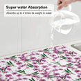 thumbnail image 6 of Kdxio Orchids Flowers for Dish Drying Mat,24*18 inch Absorbent Dish Drainer Kitchen Counter,Large Size Dish Drying Pad for Countertops,Draining Racks, 6 of 9