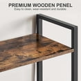 thumbnail image 7 of Elemore Home Triple Wide 5 Tier Bookshelf, Home Office Industrial Bookcase with 14 Open Shelves, 7 of 7