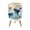 Color 1, variant on Small Trash Can with Lid Blue Ocean Coral Starfish Seashells Fish Coastal 1.8 Gallon Dog Proof Trash Can Round Garbage Can Waste Bin Wastebasket for Bathroom Bedroom Living Room