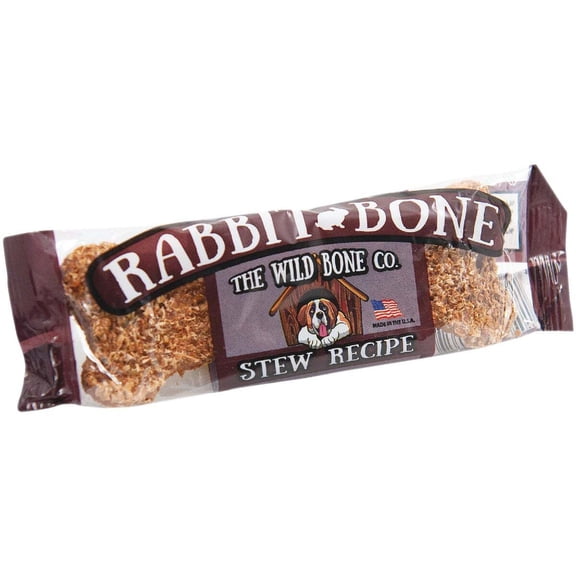 The Wild Bone Company Rabbit Bone Stew Dog Treat, 1 Oz. 1811 Pack of 24