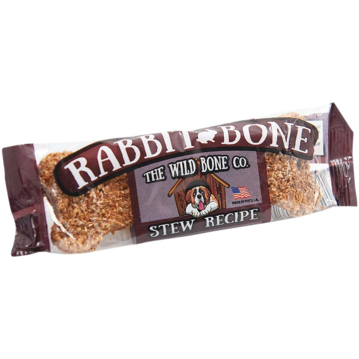 The Wild Bone Company Rabbit Bone Stew Dog Treat, 1 Oz. 1811 Pack of 24