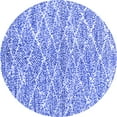 thumbnail image 1 of Ahgly Company Indoor Round Abstract Blue Modern Area Rugs, 7' Round, 1 of 4