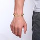 thumbnail image 4 of Pulsera De Imán De Acero De Titanio Brillante Con Incrustaciones De Cristal Pulsera De Diamantes Regalo De Joyería Minnieouse AP007674-02, 4 of 6