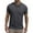 A0361-Gray, variant on QUINDOS Collared Shirts for Men Short Sleeve Casual Polo Shirts Loose Solid Workout Moisture Wicking T-shirts