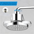 thumbnail image 6 of 20-Stage Filtered Shower Head, 6-Inch Rain Shower Head with Built-in Hard Water Filter, Removes Heavy Metals, High Pressure 7 Spray Modes, Adjustable Angle, Water Saving, Silver, 6 of 7