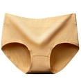 thumbnail image 2 of YWDJ Cotton Lightweight High Waist No Show Fashion Briefs Comfortable Cotton High Waist Underwear Sexy Panties Beige L, 2 of 6