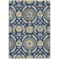 thumbnail image 2 of Addison Rugs Chantille Indoor/Outdoor Transitional Floral Navy Washable Rectangle Rug, 5' x 7'6", 2 of 6