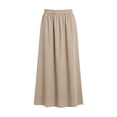 thumbnail image 6 of Summer Skirt for Women Linen High Waisted A-Line Maxi Skirt with Side Pockets for Work, 6 of 6