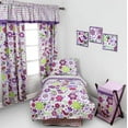 thumbnail image 6 of Bacati - Botanical Purple Cotton Percale Fabric covered Storage, Small Box, 10 L x 10 W x 10 H inches, 6 of 6