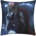thumbnail image 1 of Soft and Comfortable Thor Cushion Covers 45 X 45 Cm Square Throw Pillowcases For Sofa Bedroom With Invisible Zipper 18 X 18 Inch Double-Sided Printing(Without Filler), 1 of 5