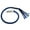 BLUE/BLACK, variant on Daniel Smart Leather Motorcycle Whip with Pool Ball Biker Get Back Whip 42”Long Motorcycle Handle Bar Accessories.