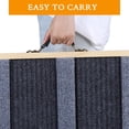 thumbnail image 3 of Dog Ramp, Wooden Adjustable Pet Ramp, 6 Adjustable Height from 14.56” to 25.2”, Hold up to 132lb, Folding Portable Pet Ramp for Car, Bed, Couch Grey, 3 of 7