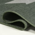thumbnail image 5 of JONATHAN Y WASHABLE 5 x 8 Area Rug, Chayton Minimalist Geometric - Dark Green/Light Gray, WSH110C-5, 5 of 7