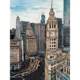 thumbnail image 3 of Wang, Melissa 19x24 Black Modern Framed Museum Art Print Titled - US Cityscape-Chicago, 3 of 5