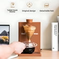 thumbnail image 2 of yeacher Portable 400W Book-Style Drip Coffee Maker with 300ml Detachable Tank, 5-6s Preheat, 95°C Brewing, 7-Hole Vortex, 90° Rotating Spout, Auto/Manual Mode, Compact for Outdoor Use, Includes, 2 of 6