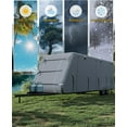 thumbnail image 5 of Mescukay Travel Trailer RV Cover, Extra-Thick Upgraded 7 Layers for Camper Cover 24'-27', with Adhesive Repair Patches, 2Pcs Windproof Straps & 4 Tire Covers, 5 of 7