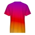 thumbnail image 5 of TAGOLD Womens Summer Plus Size Tops,Tops for Womens,Fashion Women Summer Loose Print Round-Neck T-Shirt Short Sleeve Casual Blouse, 5 of 5