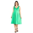thumbnail image 2 of Plus Size Sleeveless Fit N Flare Pocket Dress, 2 of 8
