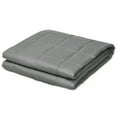 thumbnail image 5 of Gymax Weighted Blanket 7 lbs Twin /Full Size Cotton Blanket Glass Beads Dark Gray, 5 of 8