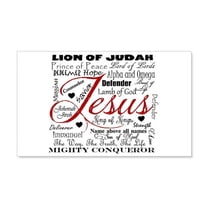CafePress - The Name Of Jesus - 20x12 Wall Decal