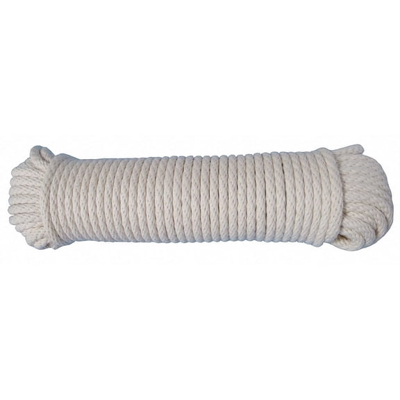 1/4" dia. Cotton All Purpose Weep Cord, Natural, 100 ft.